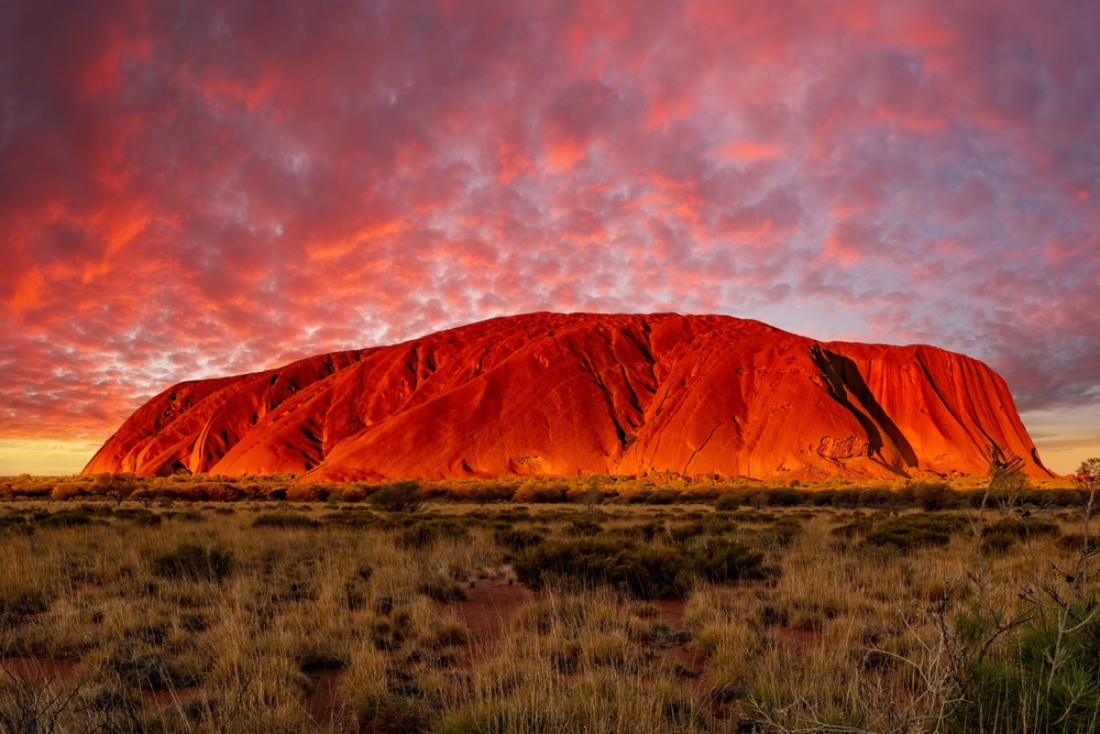 Uluru,,Australia,-,March,19,,2023,-,Sunset,Of,Uluru,