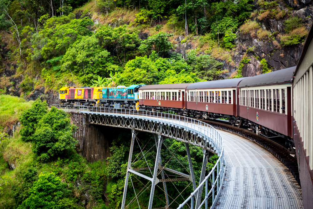 The,Famous,Kuranda,Scenic,Railway,Near,Cairns,,Queensland,,Australia