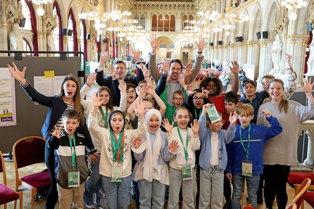 Finale des Wiener Kinder- und Jugendparlaments im Rathaus.