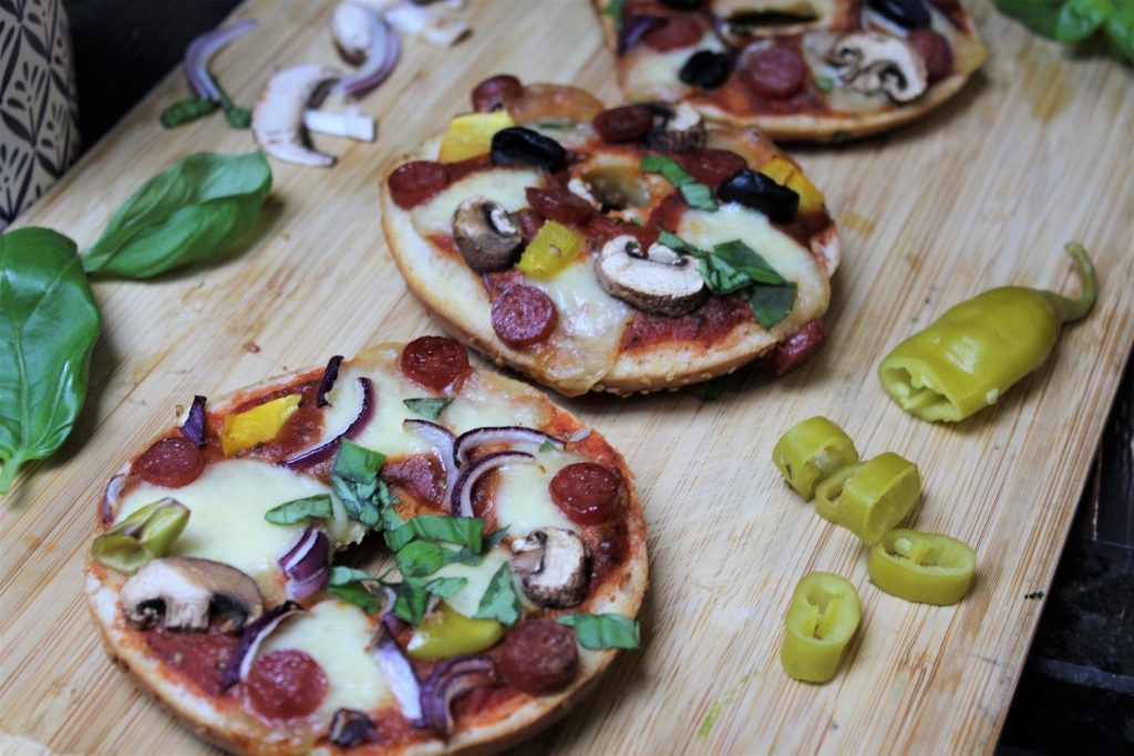 Die Frau am Grill: Bagel Pizza – die flotte Pizza-Alternative