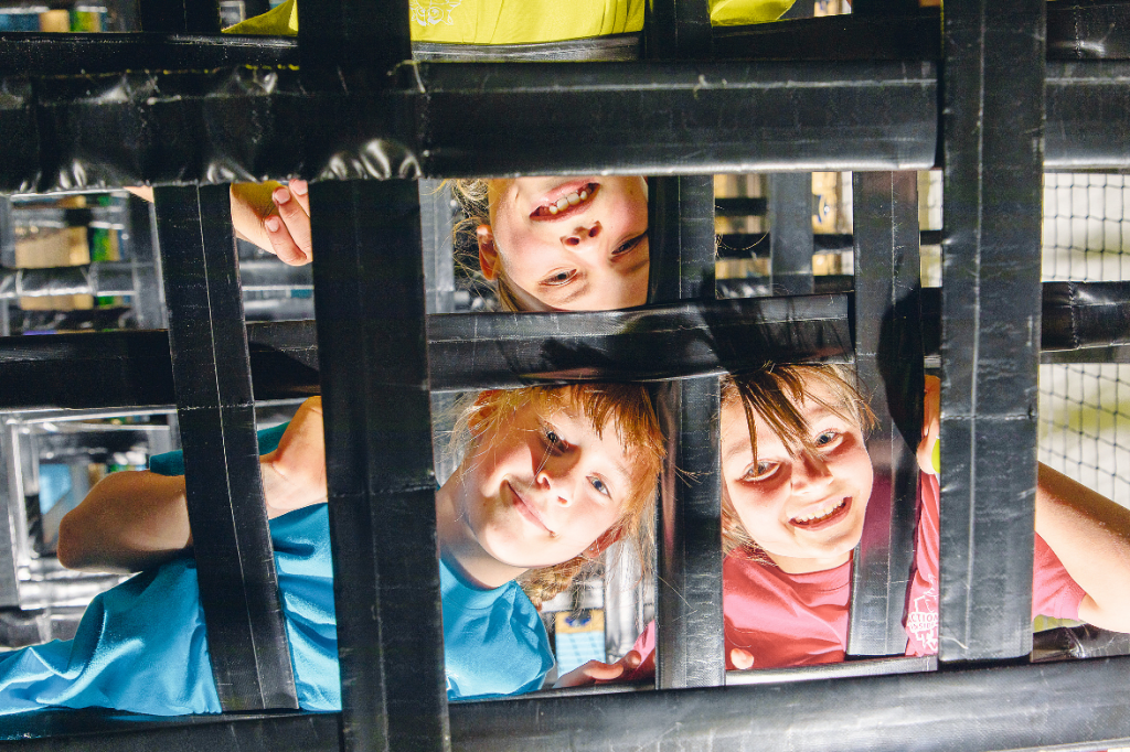 Gute Laune im Shoppingcenter