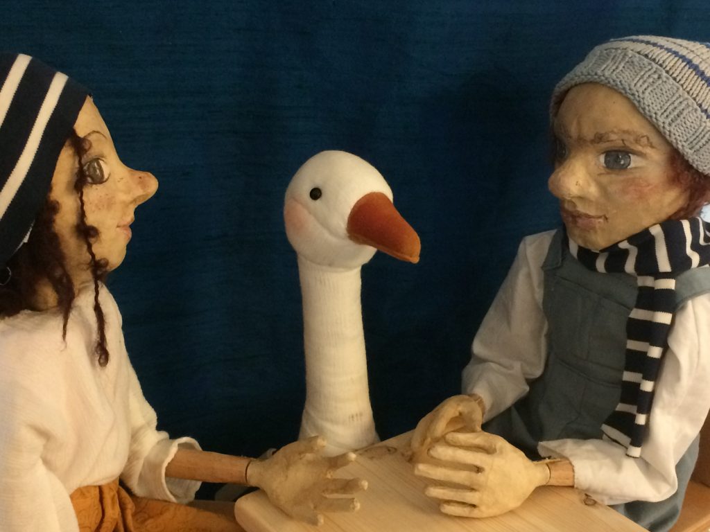 Figurentheater Leiterwagerl zu Gast in der Conditorei Sluka