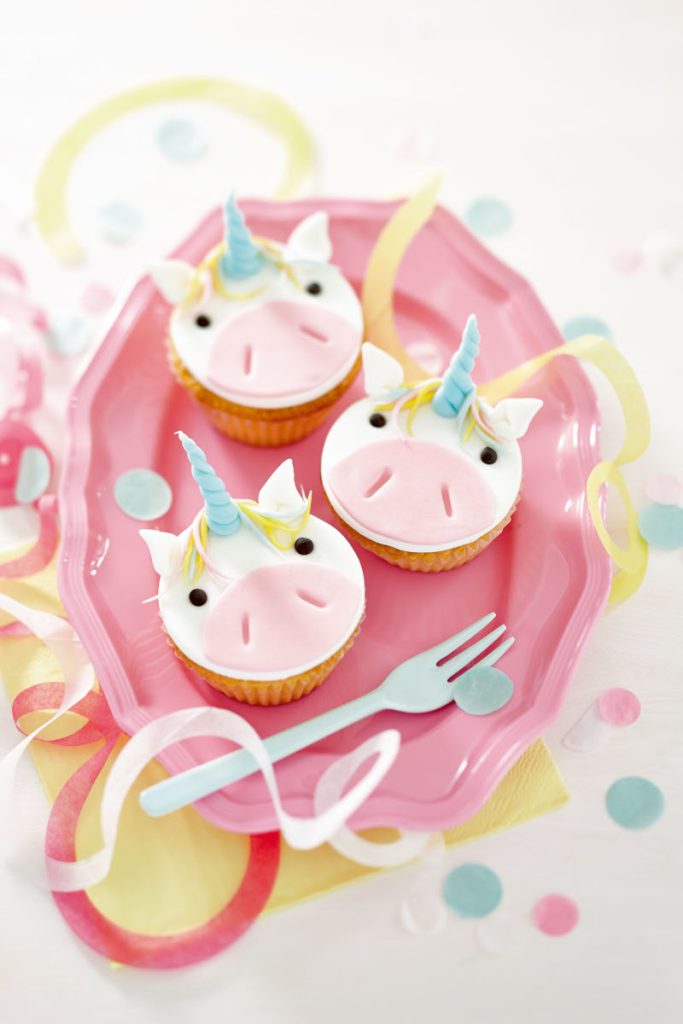 Für Naschkatzen: Wir backen Einhorn-Muffins