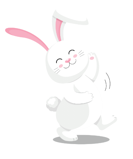 „Der Osterhase freut sich, wenn Kinder seine Geschenke suchen. Ob es ihn wirklich gibt? Wer weiß …“