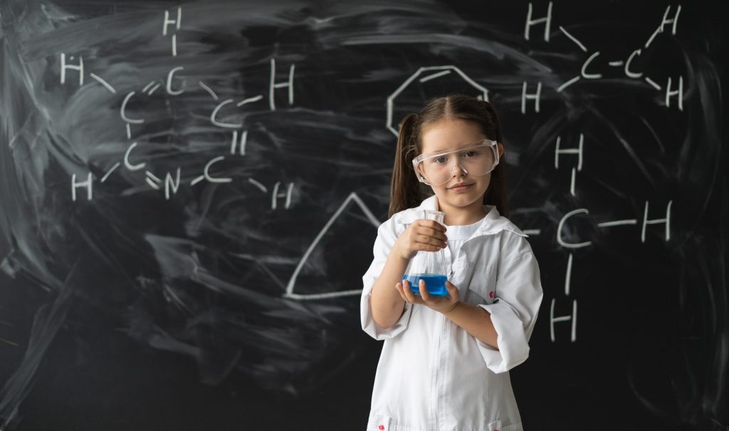 Mädchen in die Technik