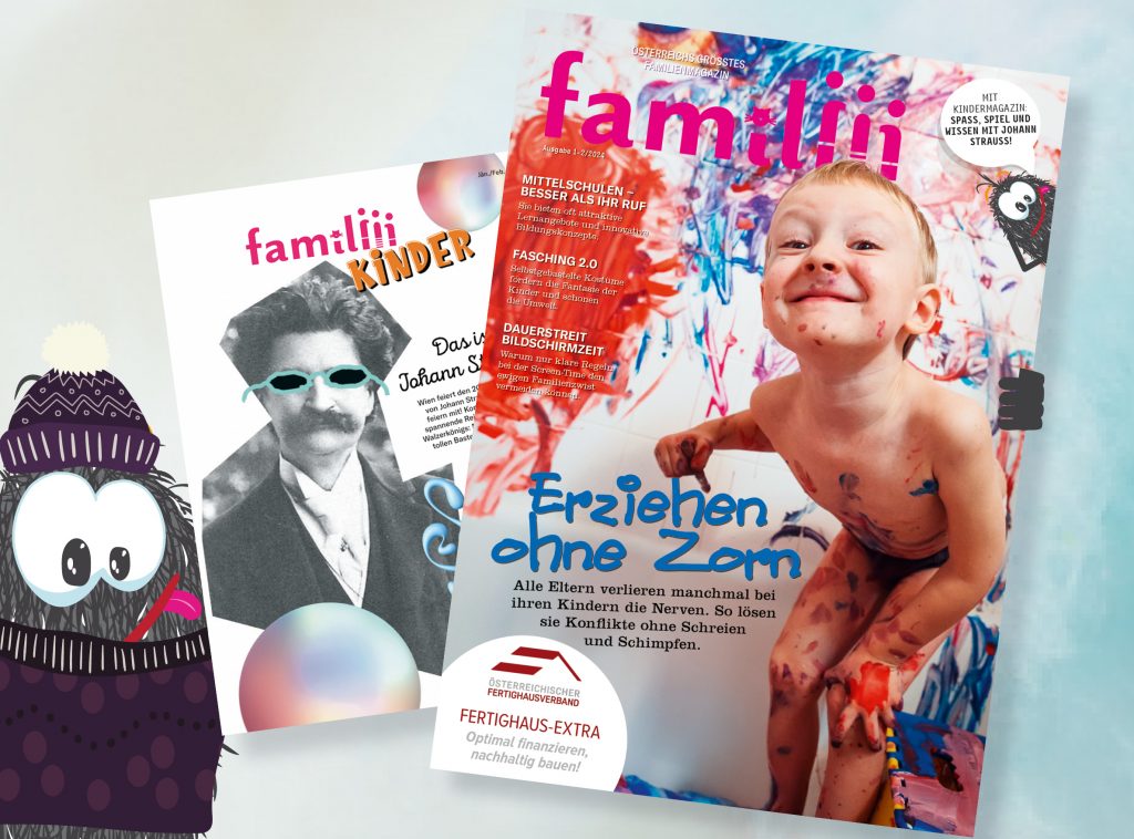 Jetzt neu: die familiii Jänner-Februar-Ausgabe 2025 ist da!