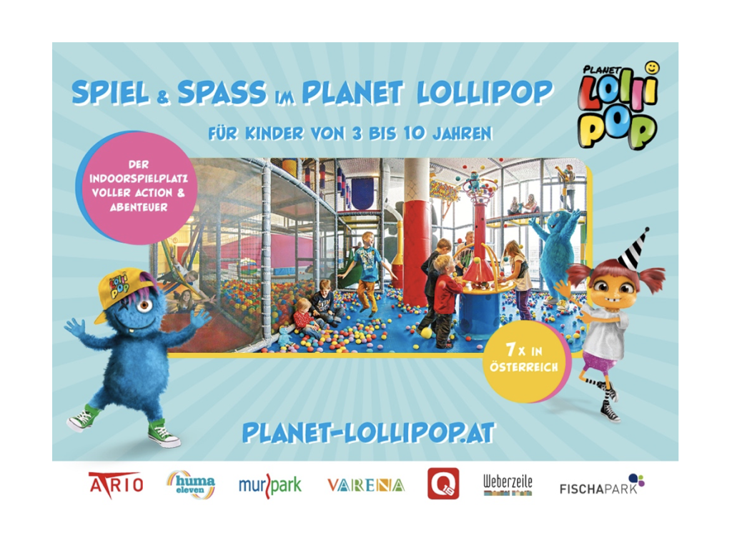 PLANET LOLLIPOP – Die Kindererlebniswelt voller Action, Kreativität und Entspannung