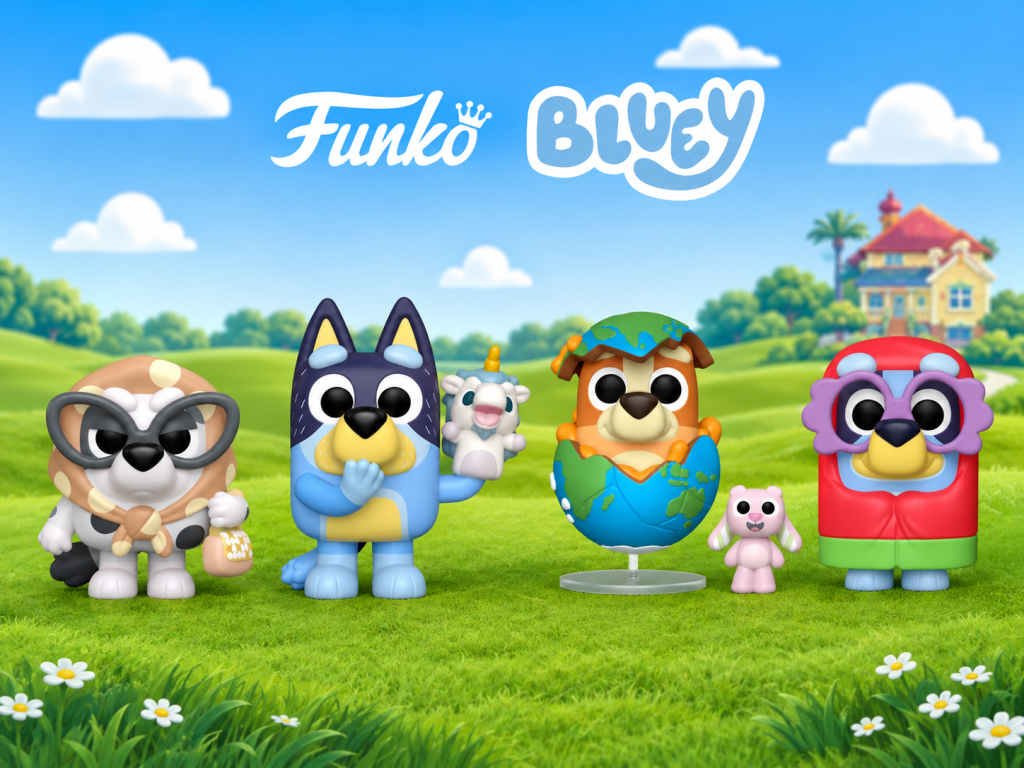 Bluey für zu Hause: Vier Funko POP! Figuren zu gewinnen